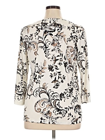 Susan Graver 3/4 Sleeve Blouse (view 2)