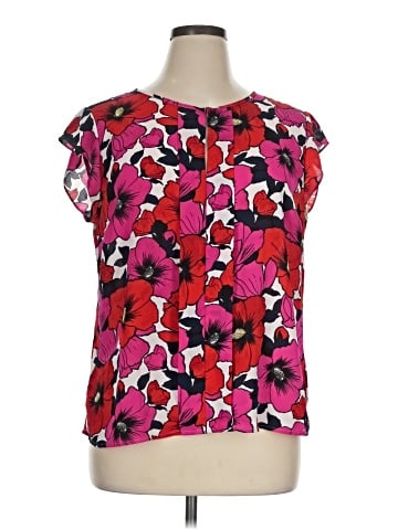 Ann Taylor Factory Short Sleeve Blouse (view 1)