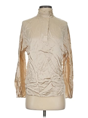 Vince. 3/4 Sleeve Silk Top (view 1)