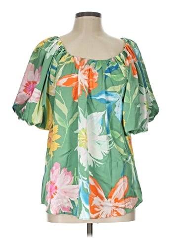 Umgee Short Sleeve Blouse (view 1)