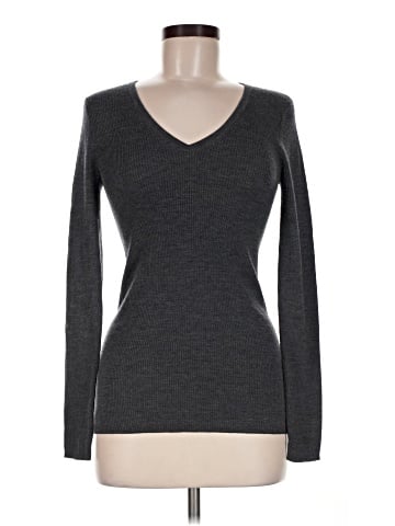 Black Saks Fifth Avenue Wool Pullover Sweater (view 1)