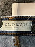 ELOQUII 100% Cotton Solid Blue Jeans Size 22 (estimated) - photo 4