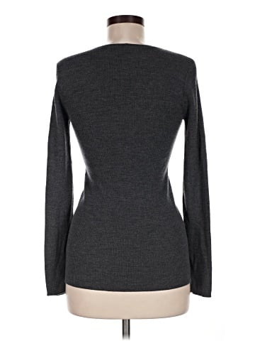 Black Saks Fifth Avenue Wool Pullover Sweater (view 2)