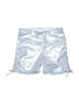 Justice Metallic Silver Athletic Shorts Size 16 - 18 - photo 1