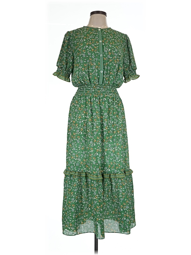 Pre-owned Max Studio Casual Dress In Green