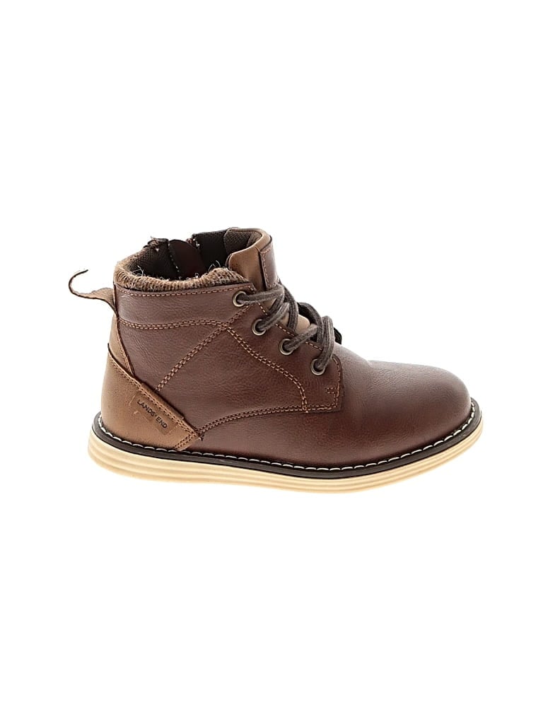 Pre-owned Lands' End Kids'  Boots In Brown