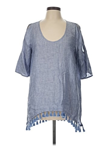 Saks Fifth Avenue Short Sleeve Blouse (view 1)