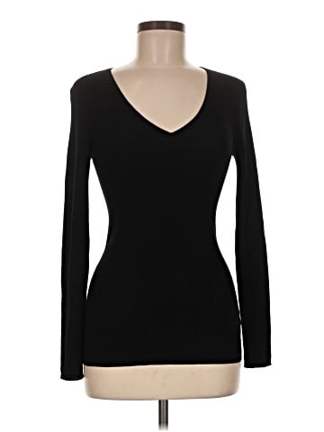 Black Saks Fifth Avenue Pullover Sweater (view 1)