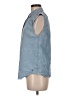 MiH Blue Sleeveless Button-Down Shirt Size M - photo 5