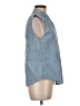 MiH Blue Sleeveless Button-Down Shirt Size M - photo 4