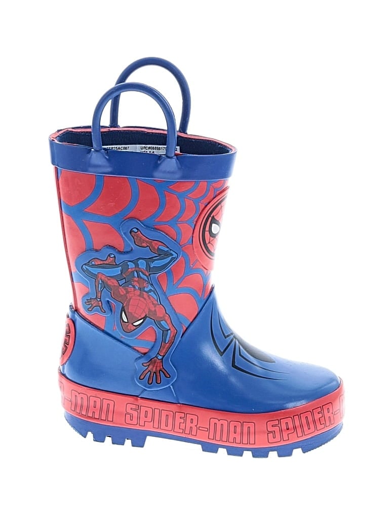 Pre-owned Spider-man Kids' Rain Boots In Blue