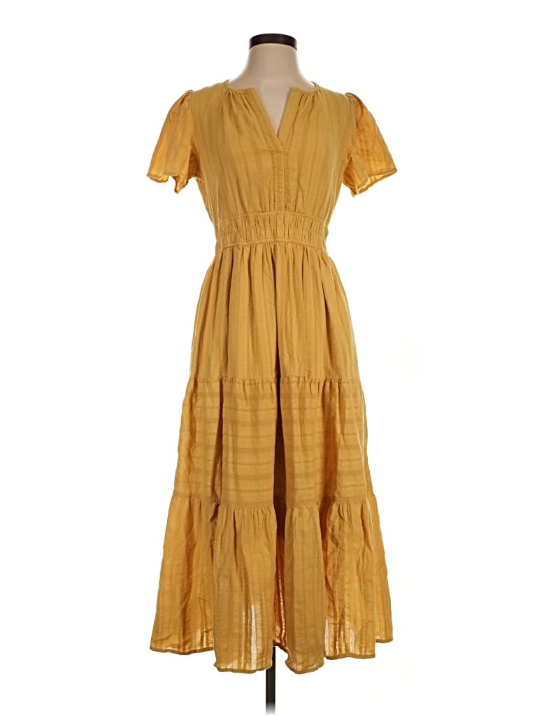 Pre-owned Btfbm Casual Dress In Gold