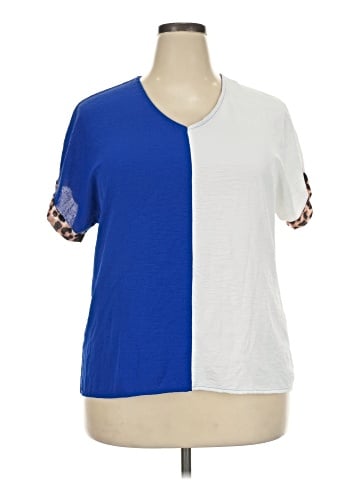 Cotton Bleu Short Sleeve Top (view 1)
