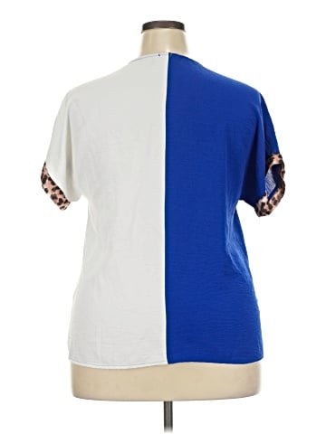 Cotton Bleu Short Sleeve Top (view 2)