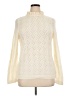 Talbots Chevron-herringbone Ivory Turtleneck Sweater Size XL - photo 1
