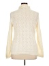 Talbots Chevron-herringbone Ivory Turtleneck Sweater Size XL - photo 2