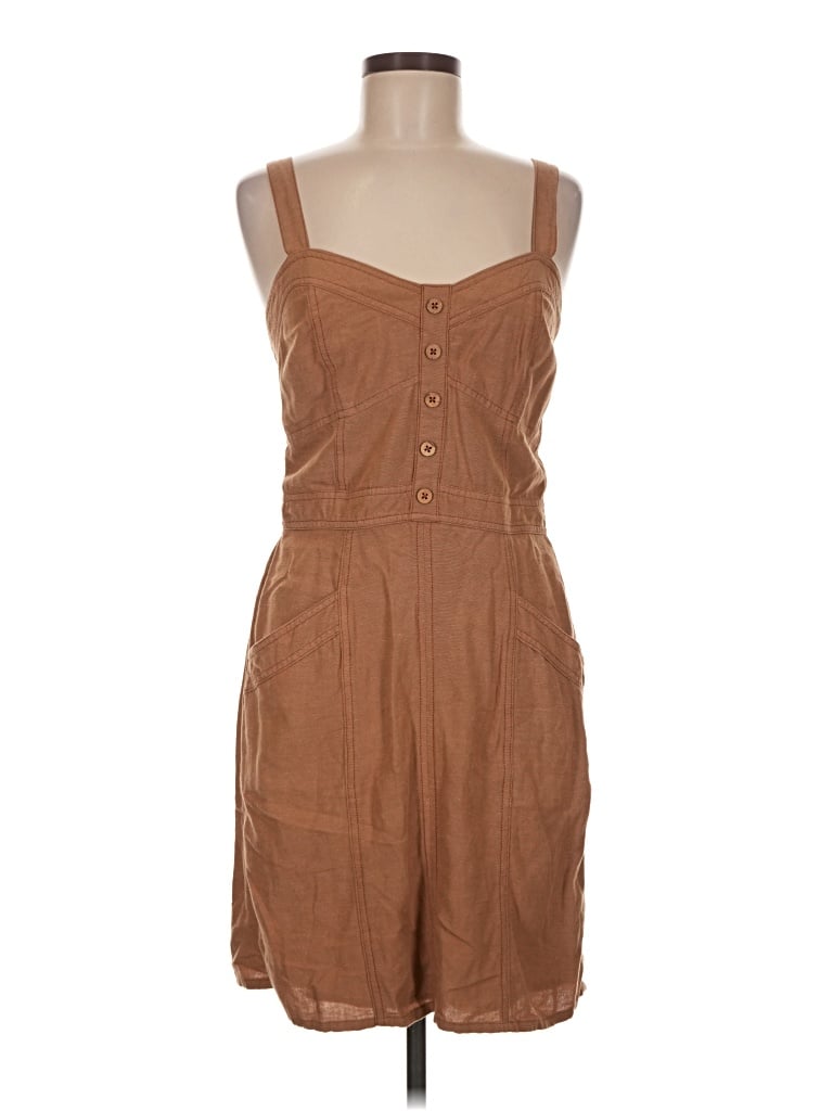Pre-owned Japna Casual Dress In Brown