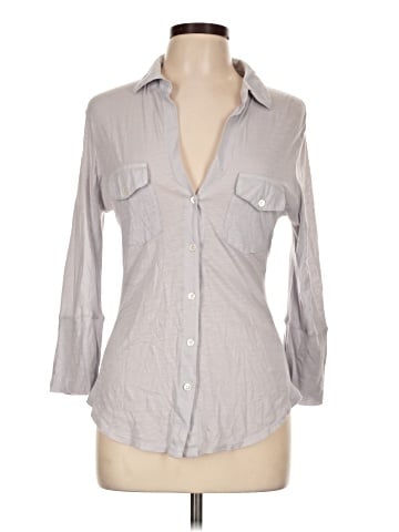 James Perse 3/4 Sleeve Button-Down Shirt (view 1)