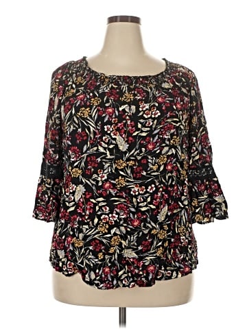 Faded Glory 3/4 Sleeve Blouse (view 1)