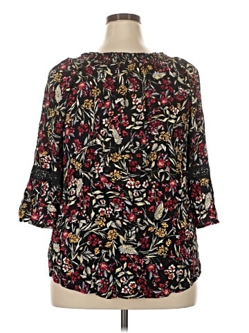 Faded Glory 3/4 Sleeve Blouse (view 2)