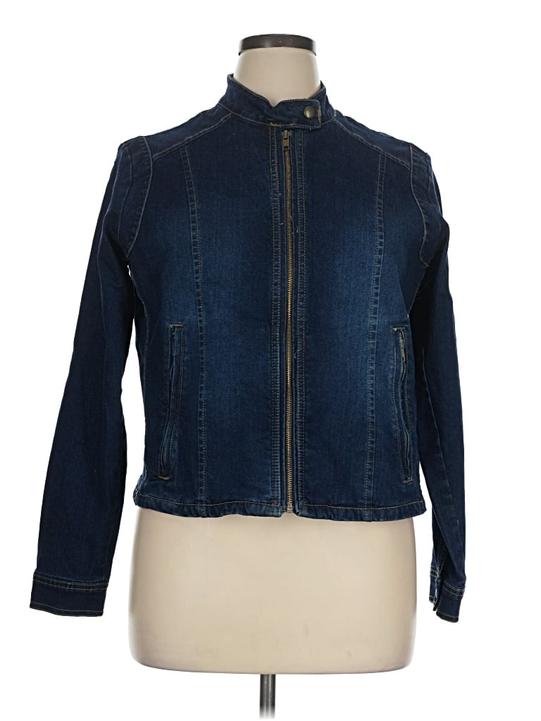 Pre-owned Baccini Denim Jacket In Blue
