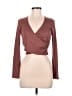 Gilly Hicks Brown Long Sleeve Top Size M - photo 1