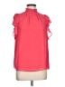 1.State 100% Polyester Pink Short Sleeve Blouse Size L - photo 1