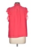 1.State 100% Polyester Pink Short Sleeve Blouse Size L - photo 2
