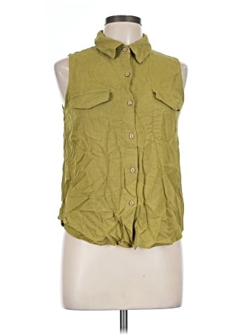 Mine Sleeveless Button-Down Shirt (view 1)