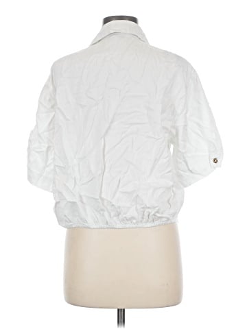 Topshop 3/4 Sleeve Button-Down Shirt (view 2)