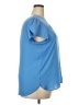 Ann Taylor LOFT 100% Polyester Blue Short Sleeve Blouse Size XXL - photo 4