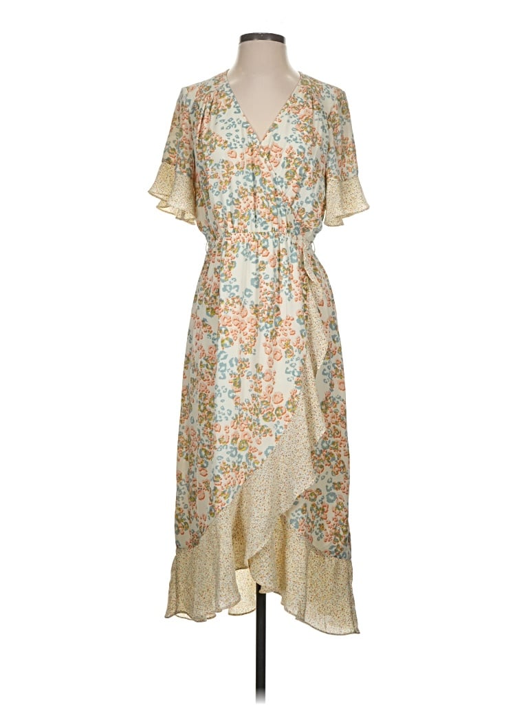Pre-owned Dr2 Casual Dress In Tan