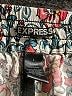 Express 100% Rayon Print Teal Shorts Size L - photo 3