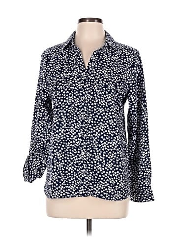 Adrienne Vittadini 3/4 Sleeve Button-Down Shirt (view 1)