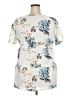 Unbranded Floral Ivory Short Sleeve Blouse Size 2X - photo 2