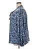Susan Graver Animal Print Blue Long Sleeve Blouse Size 2X - photo 5