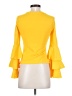 Shein Yellow Long Sleeve Blouse Size S - photo 2