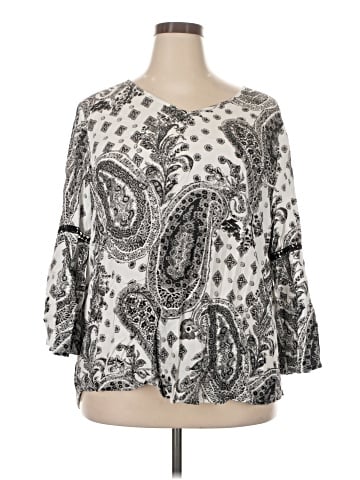 Tantrums 3/4 Sleeve Blouse (view 1)
