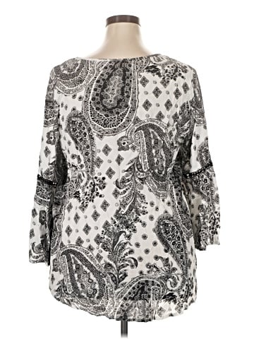 Tantrums 3/4 Sleeve Blouse (view 2)