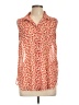 H&M 100% Polyester Orange Sleeveless Blouse Size 10 - photo 1
