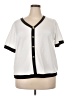 Unbranded Ivory Short Sleeve Blouse Size 2X - photo 1