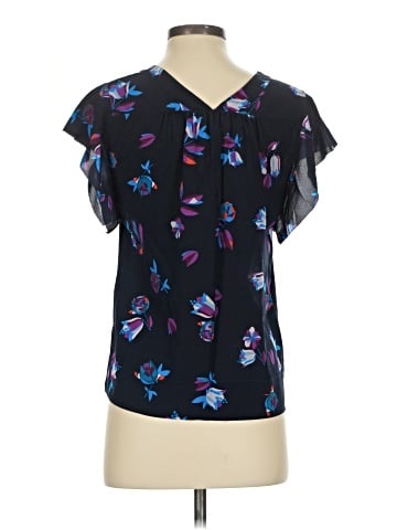 Rebecca Taylor Short Sleeve Silk Top (view 2)