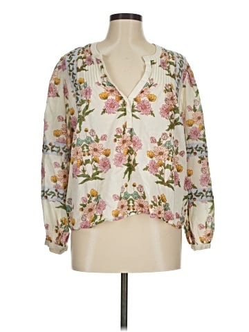 Aqua 3/4 Sleeve Blouse (view 1)