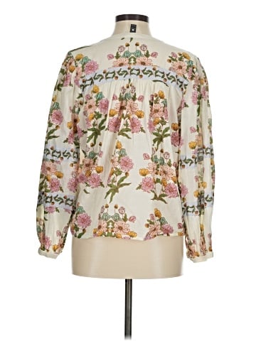 Aqua 3/4 Sleeve Blouse (view 2)