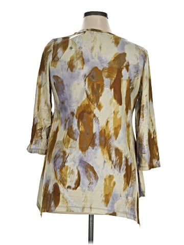 LOGO by Lori Goldstein 3/4 Sleeve Blouse (view 2)