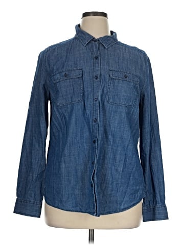St. John's Bay Long Sleeve Button-Down Shirt (view 1)
