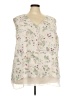 Rose + Olive 100% Polyester Ivory Sleeveless Blouse Size 3X - photo 1