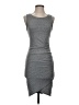 Leith Solid Gray Cocktail Dress Size XS - photo 1