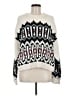Lou & Grey Print Ivory Pullover Sweater Size M - photo 1