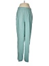 Talbots 100% Silk Solid Teal Silk Pants Size 8 - photo 1